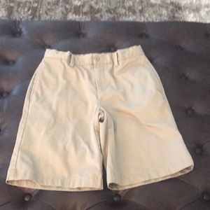 Lands End boys khaki shorts
